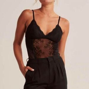 NWT Abercombie & Fitch Lace Bodysuit XS